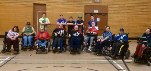 Wheelchair Floor Hockey